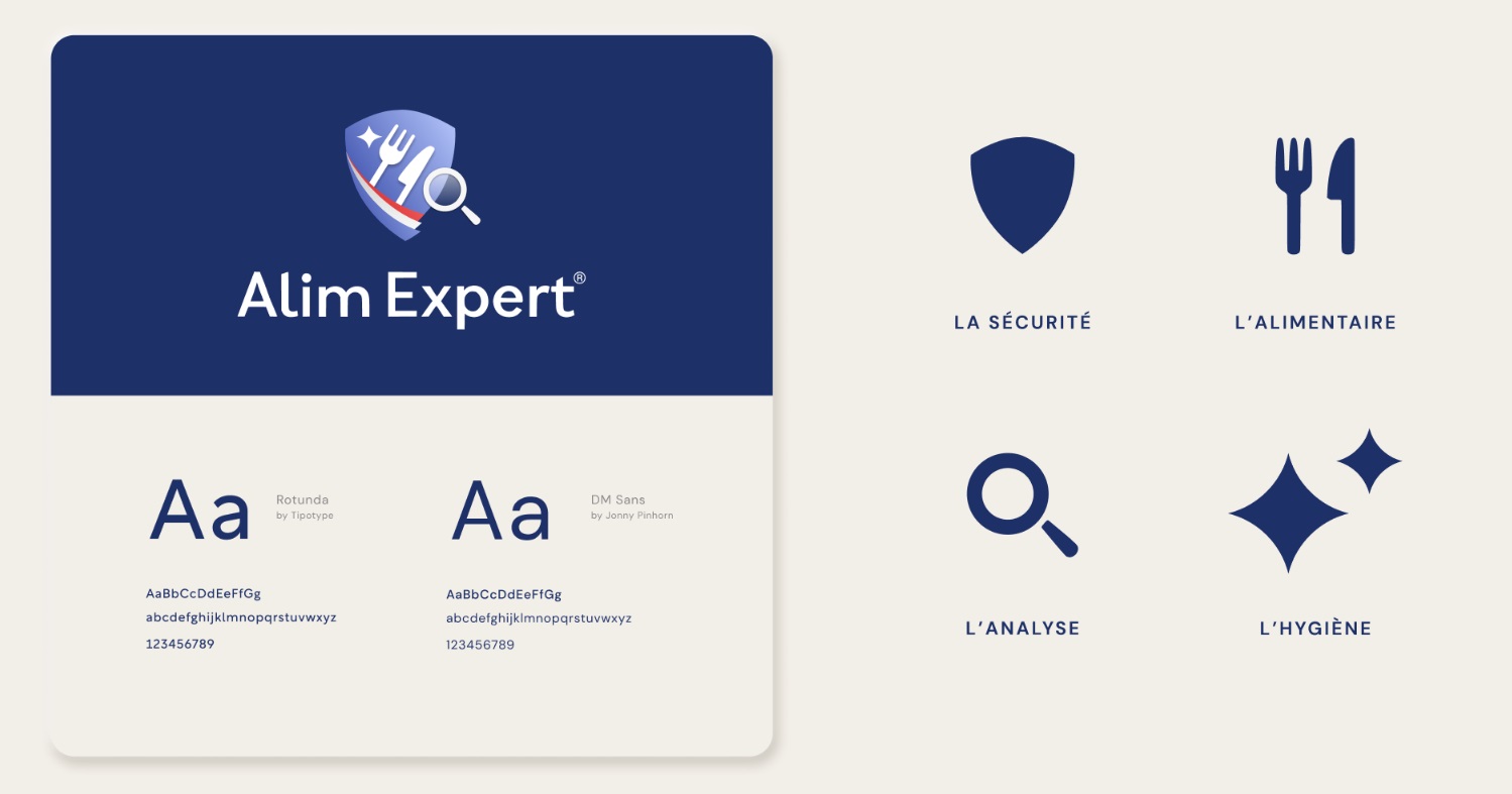 Création du logo et de la charte graphique Alim Expert