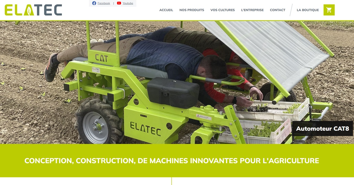 Site Ecommerce de matériel agricole